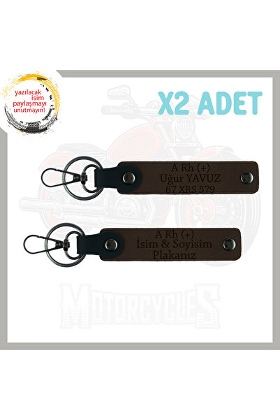 Asortishey Biker Style Exclusive, Gift 2 Keychains with Name Plate and a Rh (...