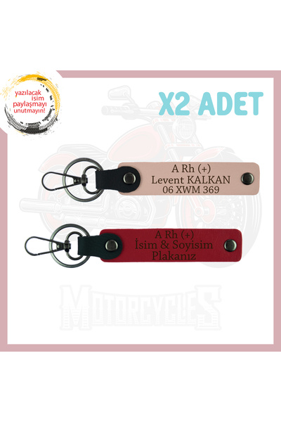 Asortishey Motorcyclist Special for Your Loved Ones, Leather 2-Piece Keychain...