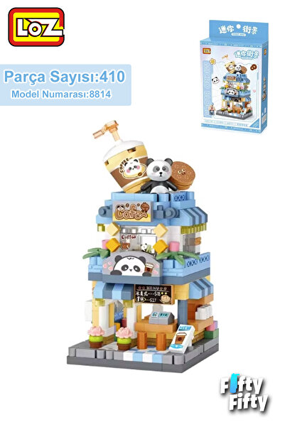 Vagonlife LOZ Micro Block Serisi Kahve Dükkanı 400 Parça Oyuncak Yapım Seti F...