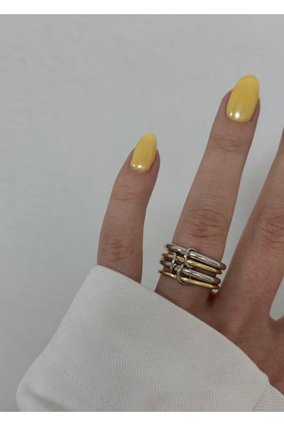 KİLİGİSTANBUL 4-Piece United Ring (Size 8)