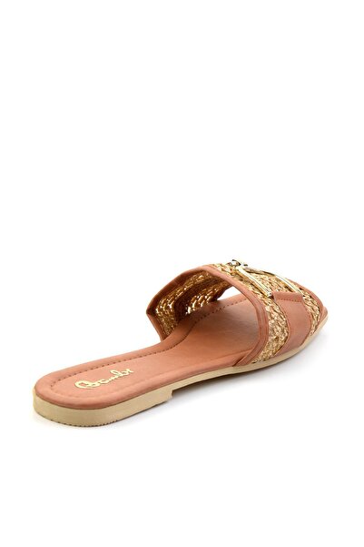 Bambi Vizon Taba Kadın Terlik K04101000116