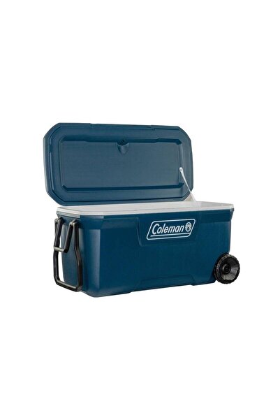 Coleman مبرد ثلج - كولمان - Xtreme Wheeled 100 QT مع عجلات - 94.6 لتر - أزرق داكن