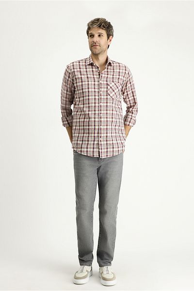 Kiğılı Plaid Patterned Long Sleeve Cotton Shirt - Regular Fit