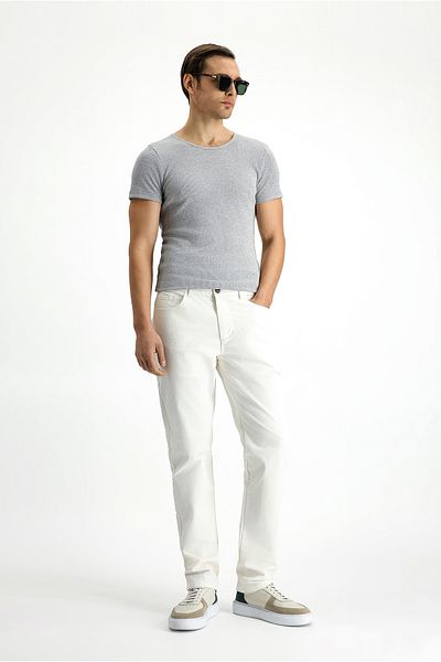 Kiğılı Crew Neck Slim Fit Slim Fit Cotton Corduroy T-Shirt