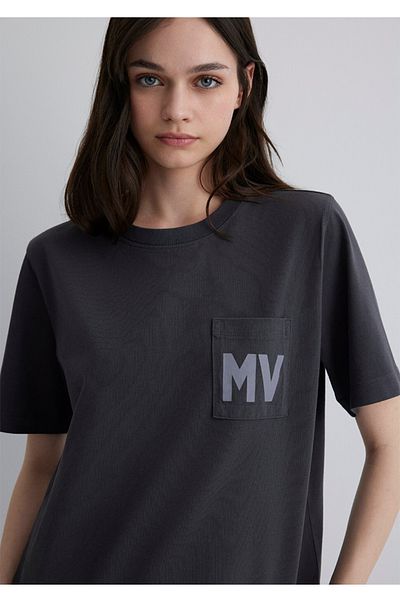 Mavi Mv Printed Single Pocket Regular Fit T-Shirt