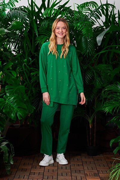 Moodbasic YENİ MOODBASİC KADIN MY MOOD ÖNÜ TAŞLI TAKIM MM24.0244