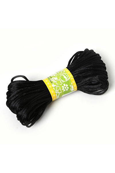 Choice حبل ماكراميه ناعم من الساتان بطول 2.5 مم و38 مم و2 مم و20 مترًا من الن...