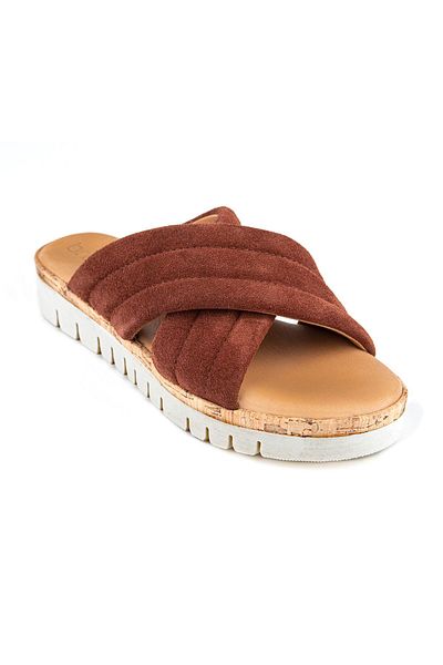 Muya Braska 35254 Genuine Leather Women's Slippers