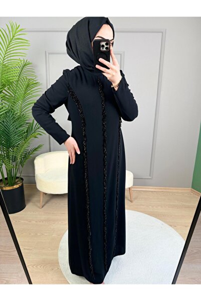 Genel Markalar Çınar Özkan Taş İşlemeli Elbise-2872