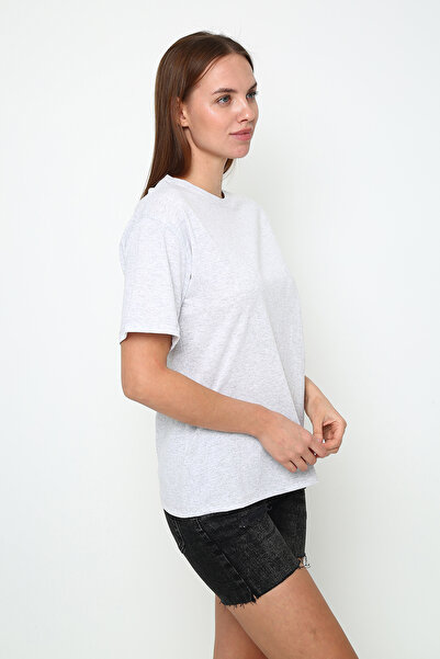 Oasis Women's Oversize Unprinted Crew Neck T-Shirt