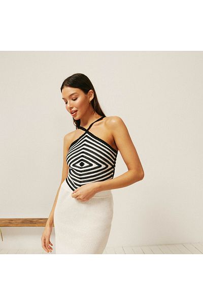 Undiz Crochet top Black