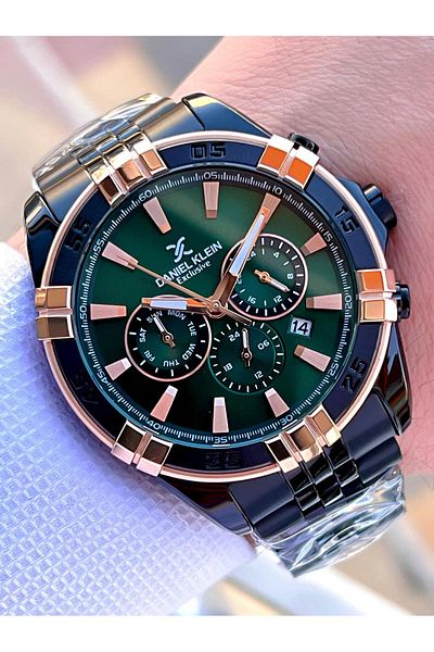 Daniel Klein Men's Wrist Watch - Steel Band 3 Atm Water Resistant Functions
