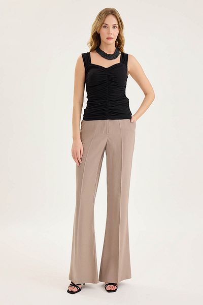 Vitrin Flared High Waist Trousers