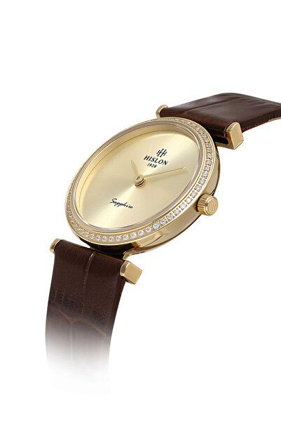 Hislon Ql119G-08Kg Brown Women's Wristwatch