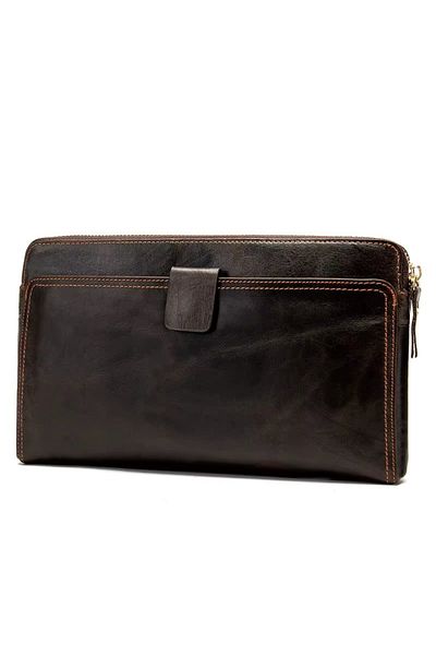 delis Bag Wallet, Catarina Pt1339, Genuine Leather, Dark Brown