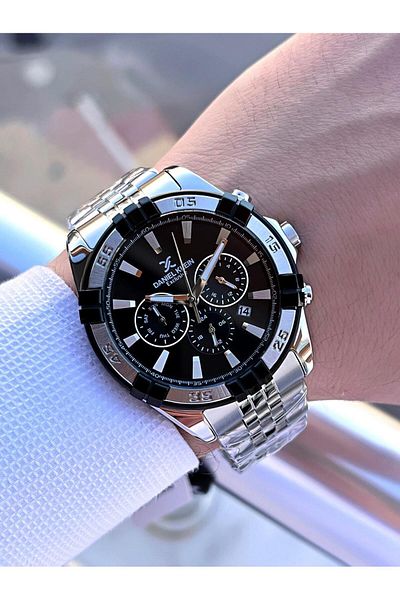 Daniel Klein Steel Cord Internal Functions Active 3 Atm Water Resistant Men Wrist Watch Edk.1.14007.1