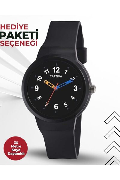 captiva Analog 30 Mt Suya Dayanıklı Silikon Kordonlu Çoçuk Kol Saati Yeni Mod...