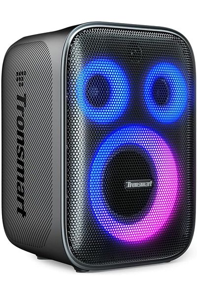 Tronsmart Halo 200- 120w Bluetooth 5.3 Karaoke Party Speaker Powerful Bass,crystal Clear Sound Black