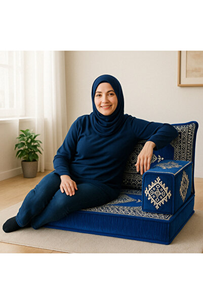 daireden El Yapımı Tek Kişilik Şark Köşesi Sofa– Kilim Desenli Minder Takımı ...