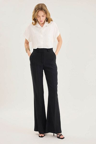 Vitrin Flared High Waist Trousers