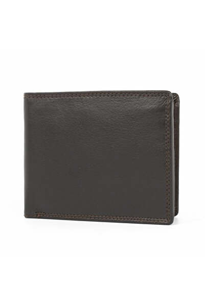 delis Ανδρικό Πορτοφόλι Leandro Pt957, Γνήσιο Δέρμα, Σκούρο Καφέ