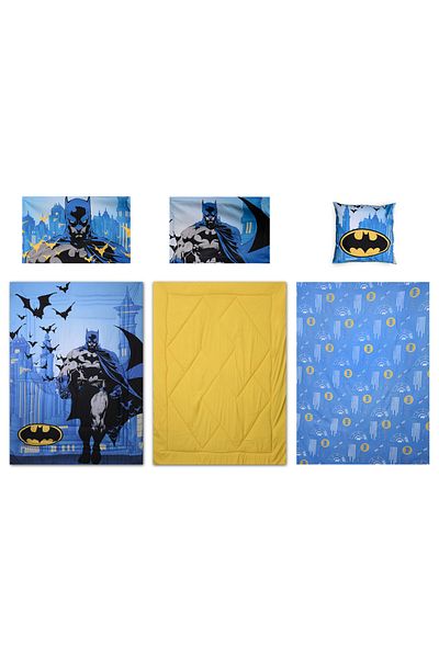 Batman HM-5IN1BNB-07 - Batman BATMAN 5IN1 BNB COMFORTER SET - HM-5IN1BNB-07