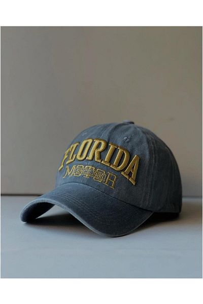 LAGRANZE Vintage Florida Summer Cotton Embroidered Hat