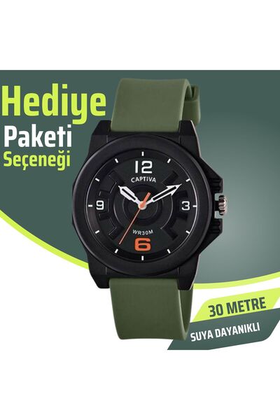 captiva Analog 30 Mt Suya Dayanıklı Silikon Kordonlu Çoçuk Kol Saati Yeni Mod...