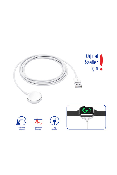 Syrox Apple Watch Sarj Aleti Akıllı Saat Şarjı Usb Girişli Manyetik Hızlı Tüm...