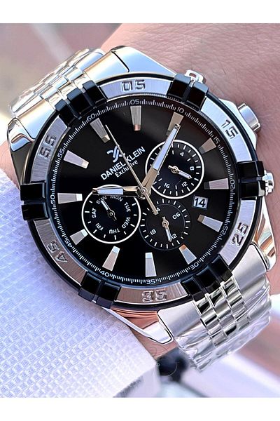 Daniel Klein Steel Cord Internal Functions Active 3 Atm Water Resistant Men Wrist Watch Edk.1.14007.1
