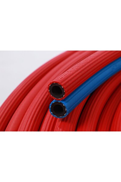 ikiz Kaynak Oksijen Asetilen Hortumu (İç çap 10 mm)-(50 Metre)