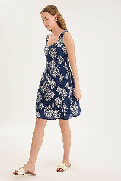 Vitrin Міні-сукня з товстими бретелями та плісированим візерунком