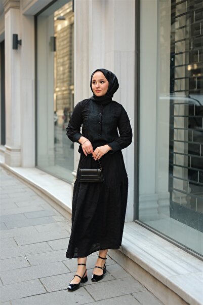 LOCCO Γυναικείο Σετ Μαύρο Guipure