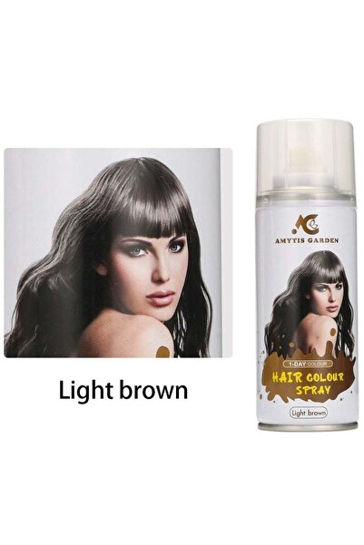 AMYTIS GARDEN بخاخ تلوين الشعر المؤقت من أميتيس جاردن - بني فاتح 135 مل
