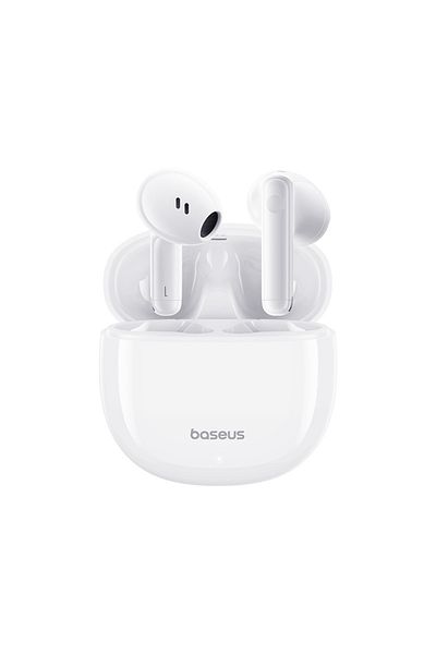 Baseus Bowie E13 Tws Earbuds 12mm Drivers, Bt 5.3, 30h Battery, Low Latency 0.06s - White
