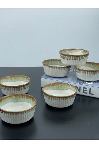 YzHome Set of 6 Ceramic Patterned Snack Bowls 11*4cm