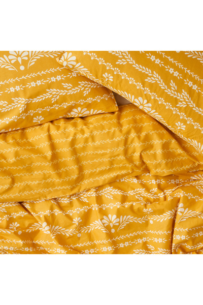 Bella Maison Set cuvertură dublă Ranforce Blessing 100% bumbac Muștar (200x220 cm)