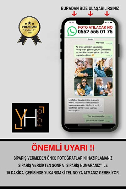 yhfoto 9 Adet 20x20 Çerçeve - Siyah Çerçeve - Kare Mdf Çerçeve - Fotoğraf Çerçeve Seti