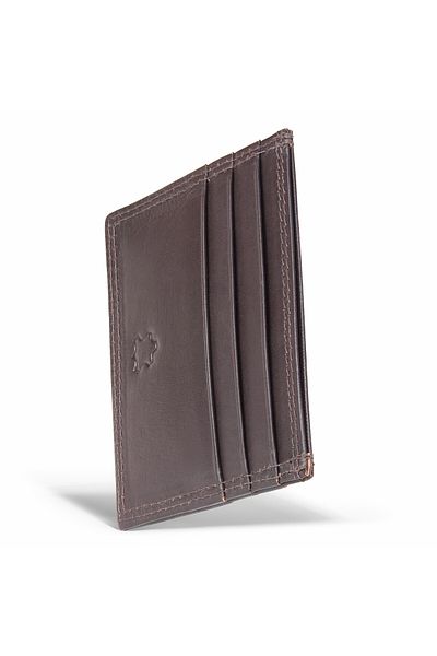 delis Port Card Unisex , Milan Pt1198, Piele Naturala, Maro