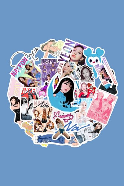 dadi ramba Nayeon Twice Sticker Pack - Bullet Journal - Agenda - Planner - Notebook - Laptop Sticker Decal