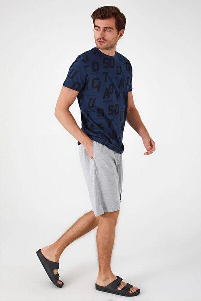 ROLY POLY 3040-S Lacivert Urban Team Yarım Kollu Şort Takım 'Baba Oğul Kombin Yapılabilir'