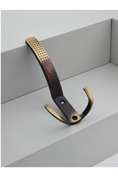 Velquin Noktalı Antik Sarı Askı, Lüks Vestiyer Askısı, Dolap Askılık, Duvar A...