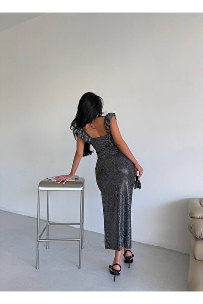 sajarsln Φόρεμα Buzzy Fabric με κουκκίδες