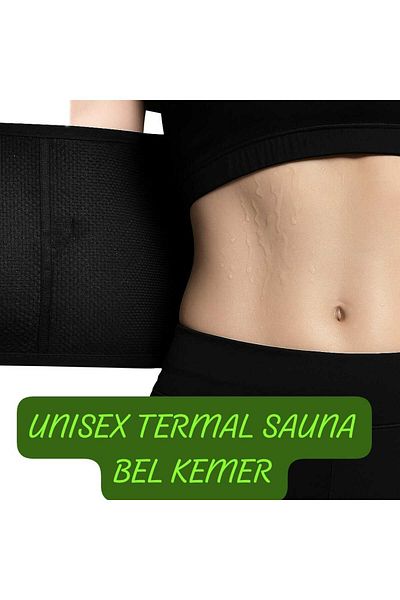 SAUNA SUIT Corset termic unisex original pentru talie, burtă, transpirație, centură de talie