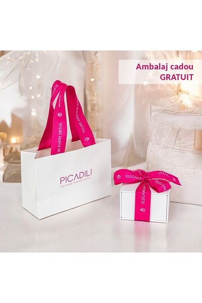delis Cercei Argint 925, Jw906, Model Inima, Placati Cu Rodiu