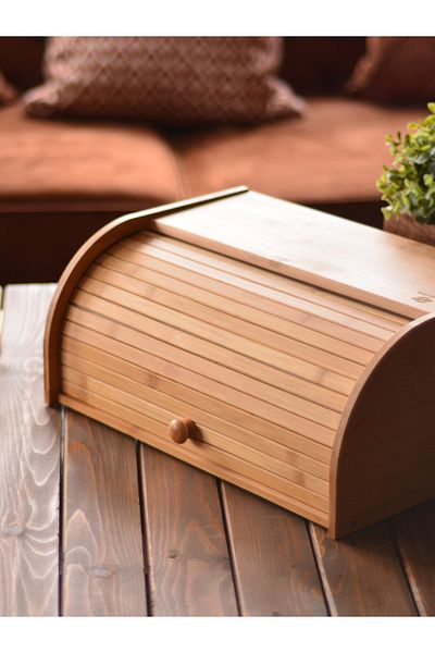 Bambum Vitalis Large Bread Storage Box - Wooden Bread (Kabi) Box