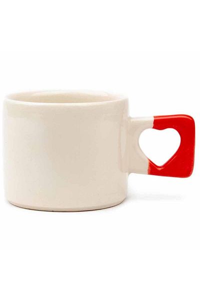 PALTO TASARIM Super Mom!Heart Handle Gift Cup - Ceramic