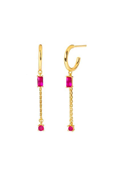delis Long Earrings 925 Silver, Jw1038, Elegant Model, Gold Plated