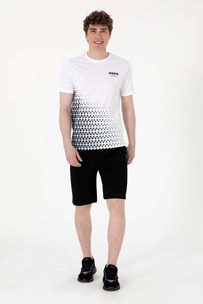U.S. Polo Assn. Ανδρικό μαύρο πλεκτό σορτς 50298038-VR046