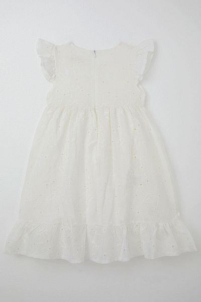 Breeze Φόρεμα για κορίτσια - Guipure Flower, Ecru 4-9 Years Range